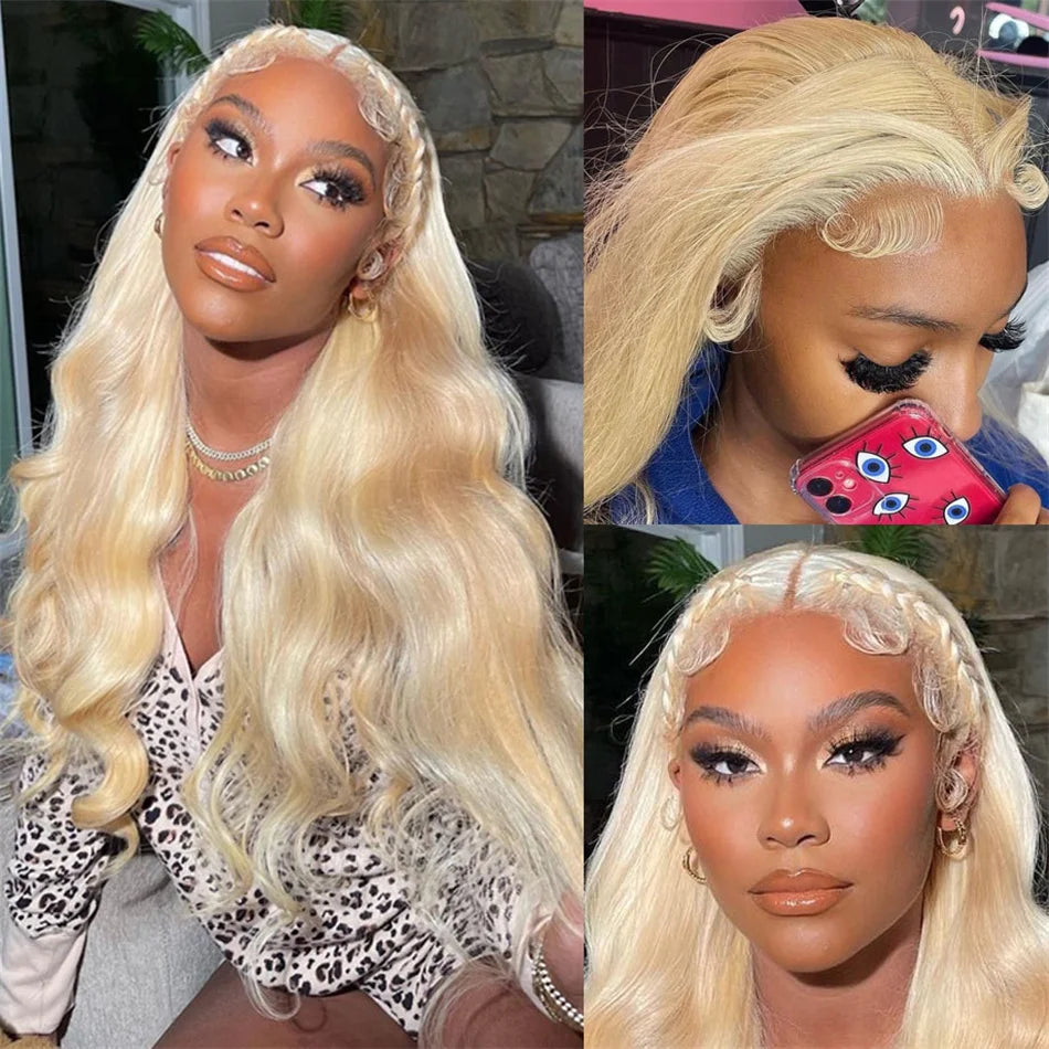Perruque 613 Blonde en Cheveux Humains - Lace Front