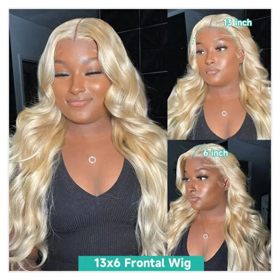 Perruque 613 Blonde en Cheveux Humains - Lace Front