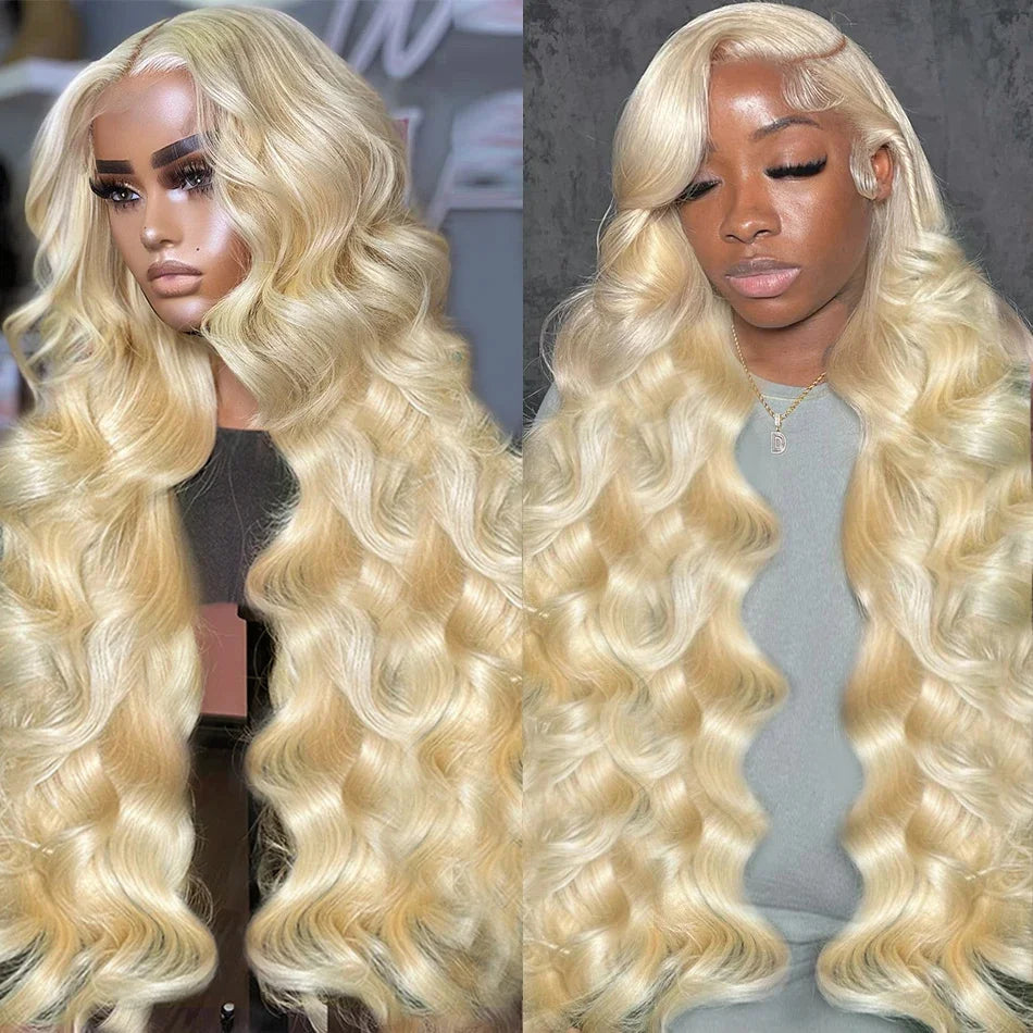 Perruque 613 Blonde en Cheveux Humains - Lace Front