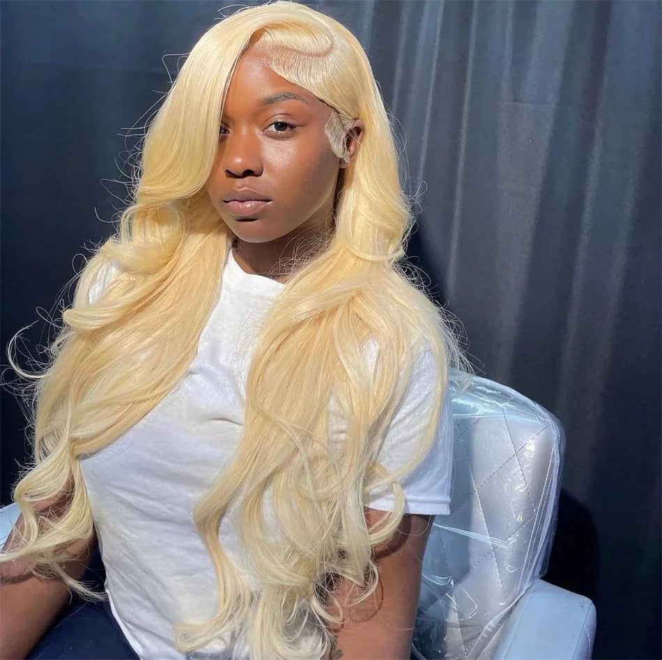 Perruque 613 Blonde en Cheveux Humains - Lace Front