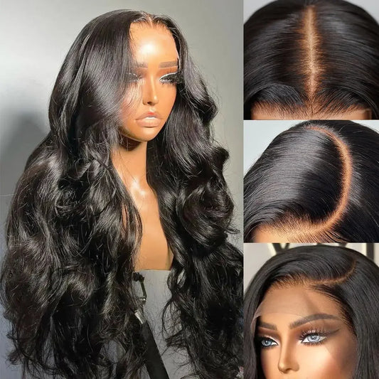Perruque Body Wave Brésilienne - Lace Frontal 13x4 & 13x6, 100% Cheveux Humains